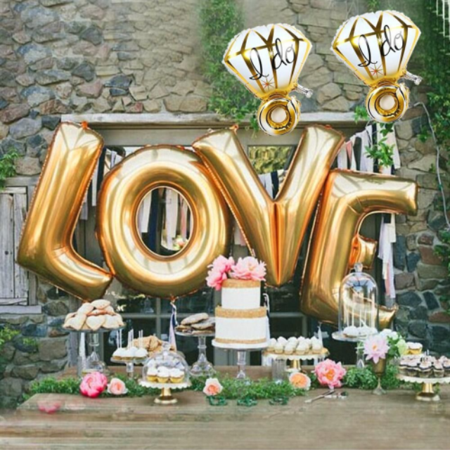 Creative Ways to use Balloons in your Wedding Decor dessert table 20
