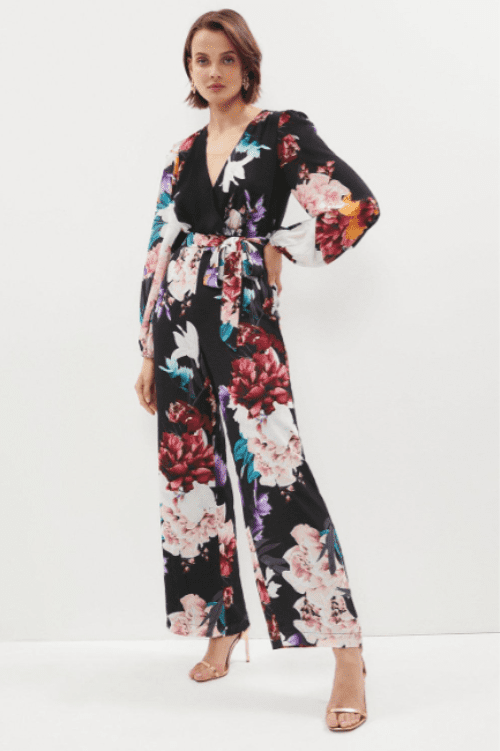 Best Wedding Guest Jumpsuits for Wrap Front Wide Leg Jumpsuit 11