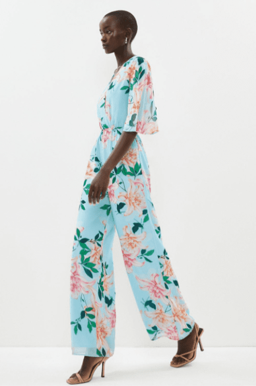 Best Wedding Guest Jumpsuits for Beaded Lilly Wrap Top Wide Leg Jumpsuit​ 13