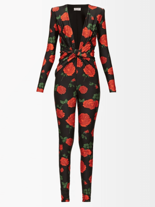 Best Wedding Guest Jumpsuits for saint laurent plunge jumpsuit 5