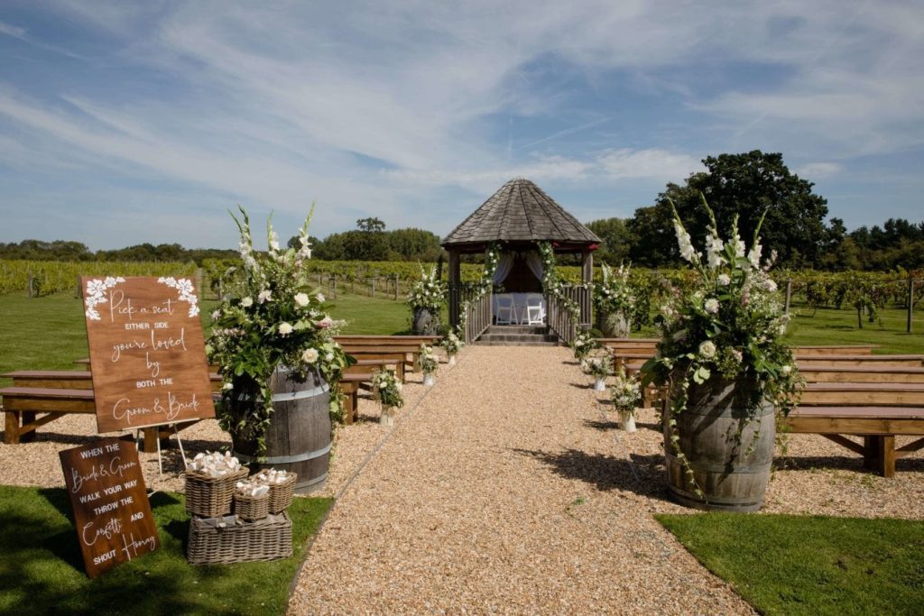 of the Best Outdoor Wedding Venues Three choirs vineyard 11