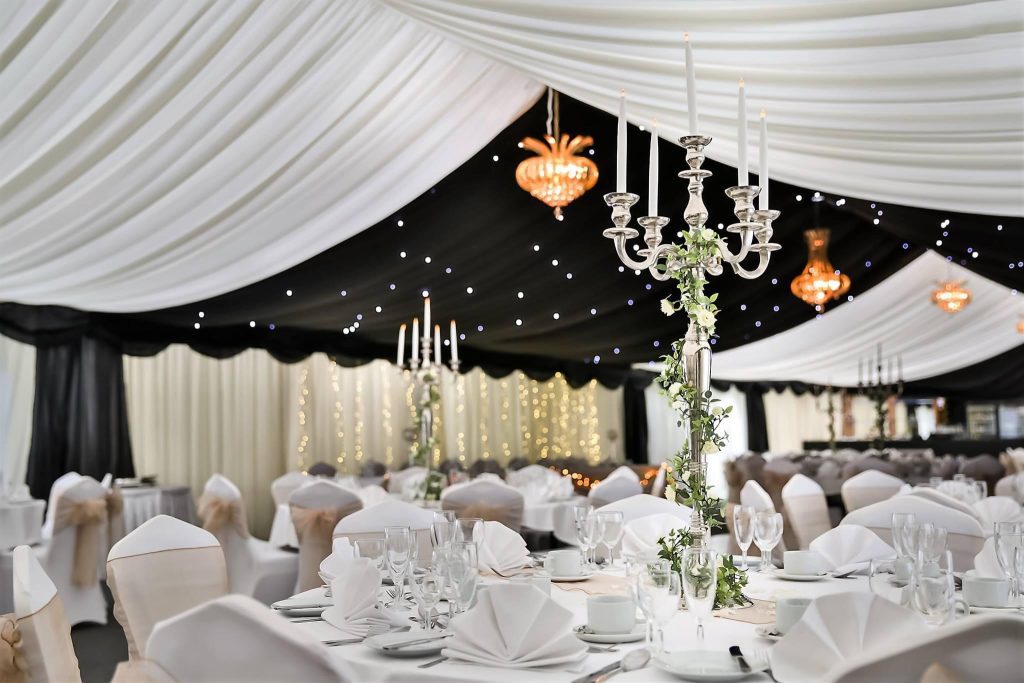 Affordable (Yet Stylish) Wedding Venues in Kent 63e10acfd0d71277ae6e4581 Marquee Wedding Banqueting White 3