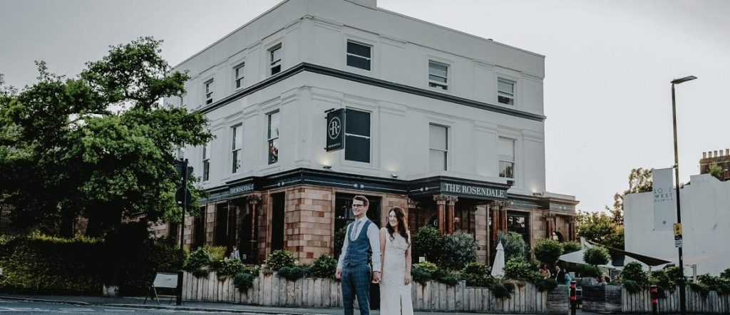 Unique Wedding Venues In London The Rosendale wedding venue outside 7