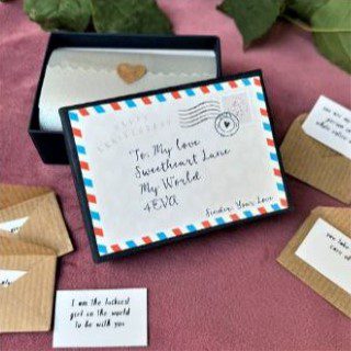 of the Best 1st Wedding Anniversary Gifts mini love letters cropped 10