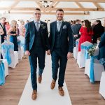 Cottesmore Hotel Golf and Country Club Ben and Jordan leaving Barn room wedding ceremony.jpg 23