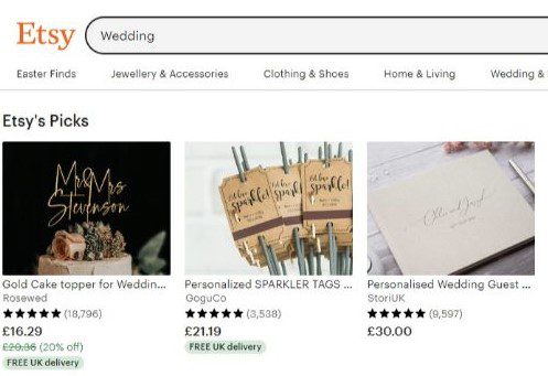 Tips for planning a Wedding in the cost of living crisis etsy R 7