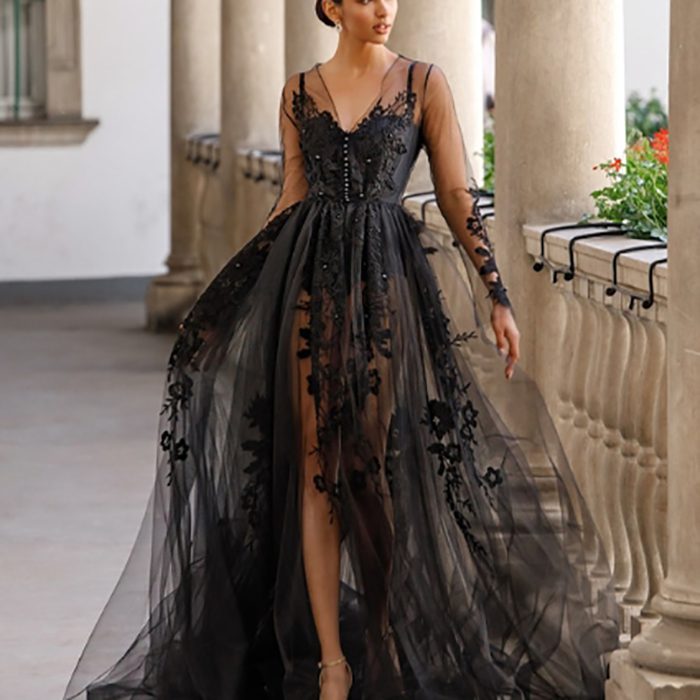 black wedding dress trends