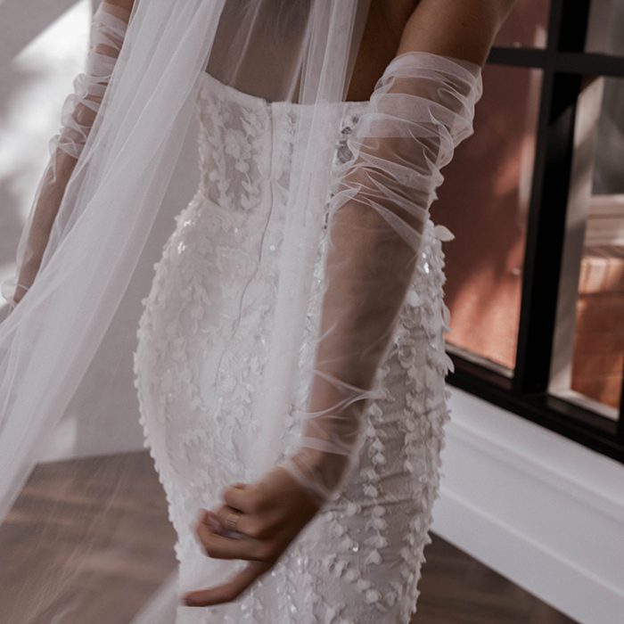 Wedding Dress Trends for tulle gloves made with love bridal scaled 1