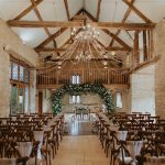 Ceremony with vaulted ceiling