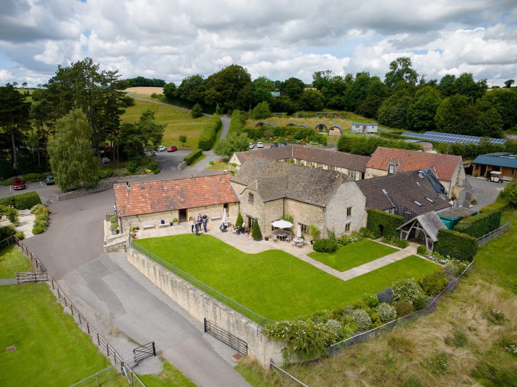 Top Barn Wedding Venues in the UK Drone aerial view 2