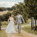 Crondon Park Wedding Venue Bride & Groom Dogs.jpg 9