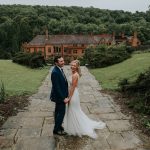 Wedding photos in the garden at Marden Park mansion, Woldingham Surrey