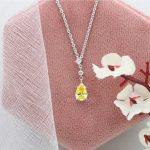 Ouros Jewels Yellow Pear Cut lab Diamond Pendant.jpg 3