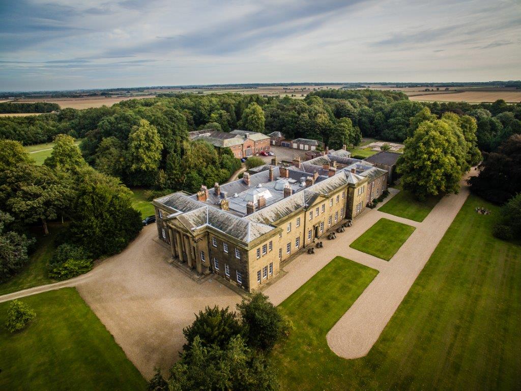 The Top Wedding Venues to say ‘I Do’ in Aerial Shot of Rise Hall Joel Skingle Photography 15