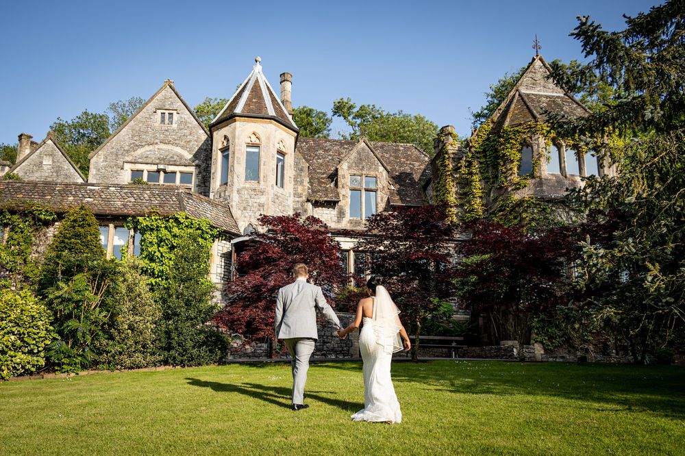 Top Wedding Venues Somerset Couple walking back to the great room 6