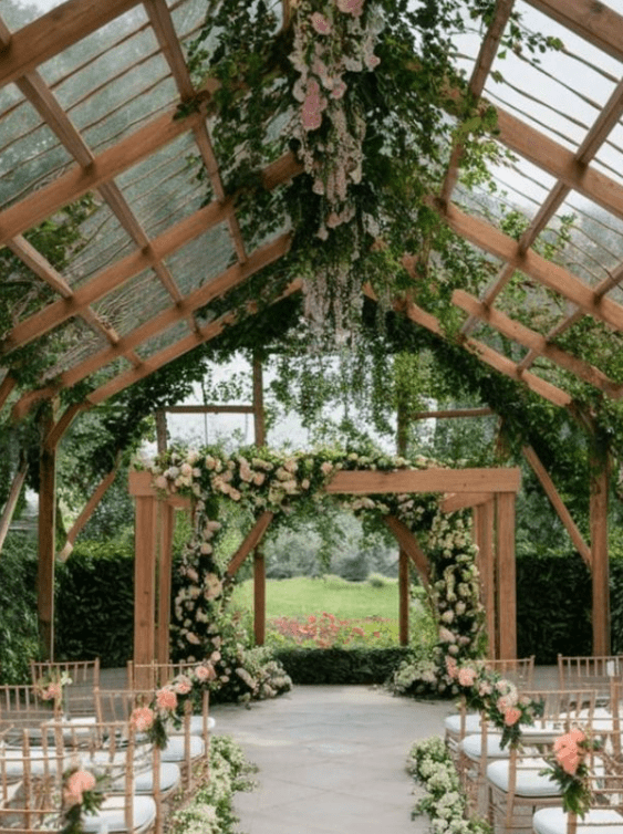 Unexpected weather wedding