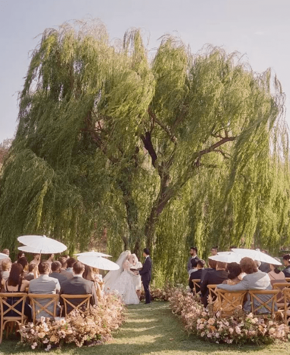 Unexpected weather wedding