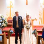 Bride and groom chapel wedding ceremony at Marden Park, Woldingham, Surrey - Big Day Productions