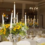 The Plough and Harrow Hotel PH Wedding Sunflower Candlelabra.jpg 10