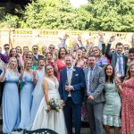 Wedding reception drinks on terrace, Marden Park , Surrey - Big Day Productions