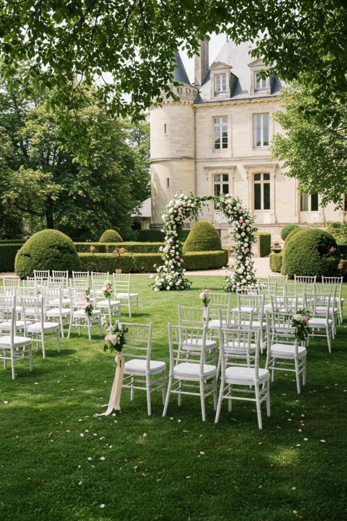 Ceremony set up outdoor
